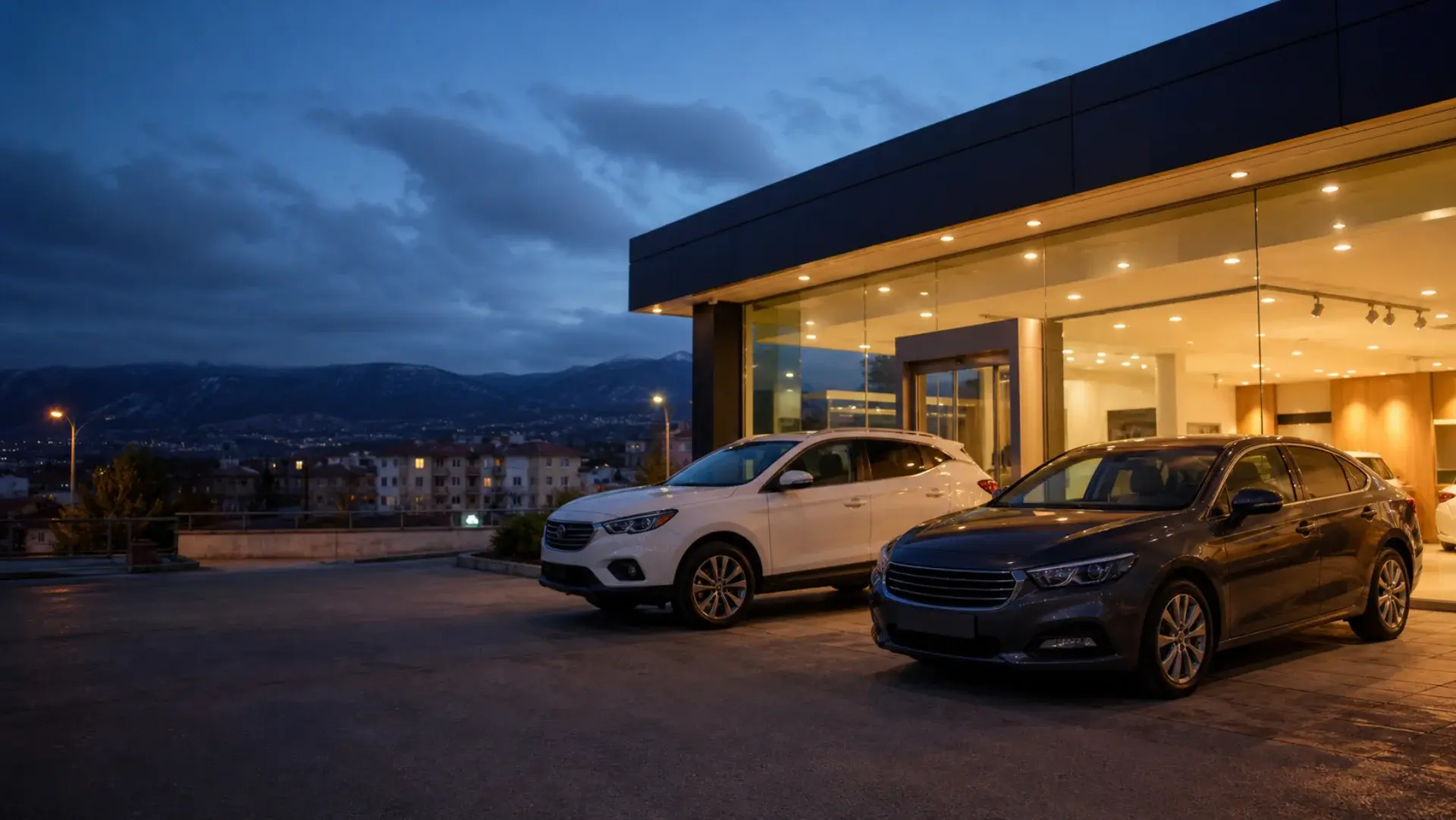 Kıroğlu Otomotiv ve Emlak showroomu